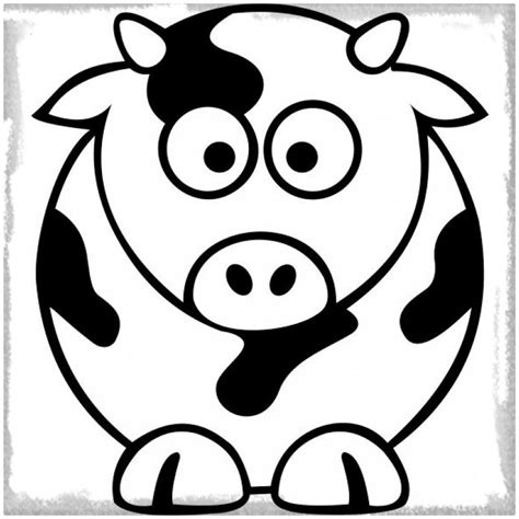 Vaca Infantil para Colorear y Descargar | Imagenes de Vacas