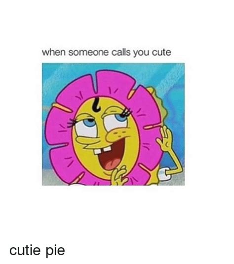 When Someone Calls You Cute Cutie Pie | Cute Meme on SIZZLE